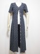 画像4: 80's All That Jazz 前開き 花柄 レーヨン ワンピース (4)