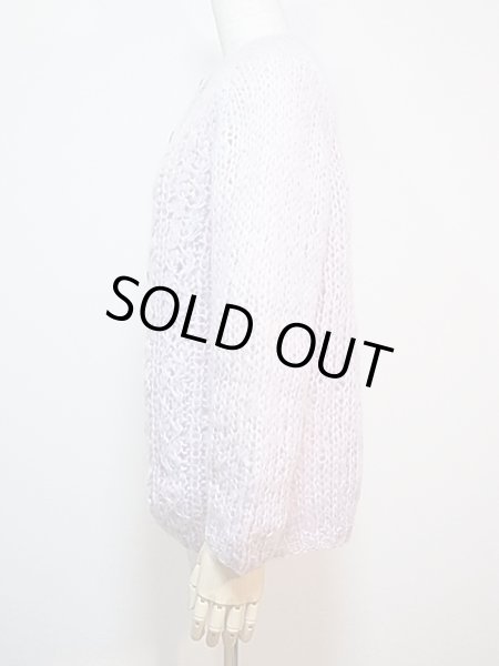 画像2: 60s ビンテージ Quality House モヘア混 ウール カーディガン (2)