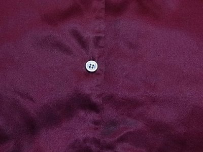 画像1: ALFANI オープンカラー シルク ロングスリーブ シャツ