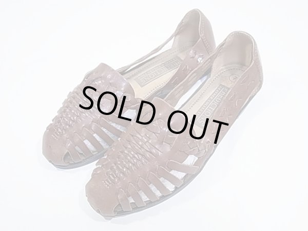 画像3: ブラジル製 PREDICTIONS メッシュ レザー パンプス サンダル (3)