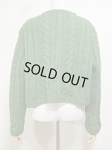 画像3: Paul James ケーブル編み 前開き アラン ニット カーディガン MADE IN ENGLAND  (3)