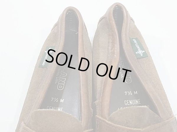 画像9: USA製 EAST LAND オイルド ヌバック×レザー コンビ ローファー (9)