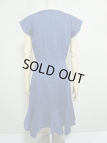 画像3: 70〜80's unknown フレンチスリーブ 裾 フリル切り替え マーメード ワンピース (3)