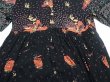 画像6: UNKNOWN フォークロア エスニック  花柄 レーヨン 半袖 ロング ワンピース (6)