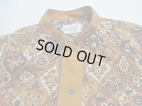 画像5: 60's ビンテージ Coffee Break R ペルシャ アラビア柄 エスニック チュニック スタンドカラー 七分丈 ワンピース (5)