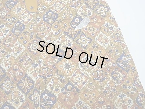 画像7: 60's ビンテージ Coffee Break R ペルシャ アラビア柄 エスニック チュニック スタンドカラー 七分丈 ワンピース (7)