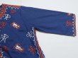 画像6: 60〜70's ビンテージ Leandra バタフライ 刺繍 七分袖チャイニーズカラー ループ空き ブラウス (6)