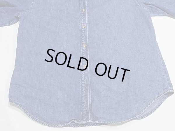 画像6: JONES JEANS スタンドカラー ノーカラー 長袖 デニム シャツ (6)