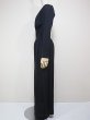画像2: 〜80's ITALY製 Vネック ウール ニット ロング ドレス ワンピース (2)