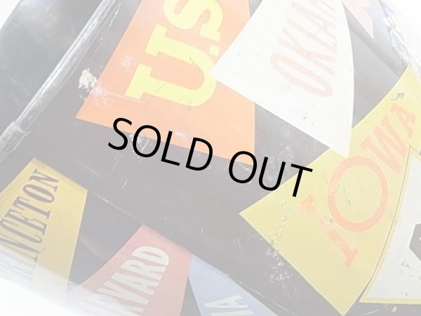 画像5: 〜60年代 HARVEL カレッジ ペナント メタル トラッシュ 缶 (5)