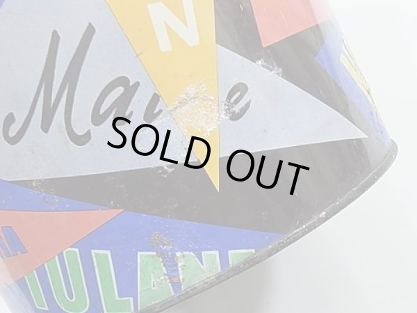 画像9: 〜60年代 HARVEL カレッジ ペナント メタル トラッシュ 缶 (9)