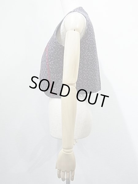 画像2: USA製 70's GUNNIES ガンネ ガニー サックス 小花柄 キルティング ベスト (2)