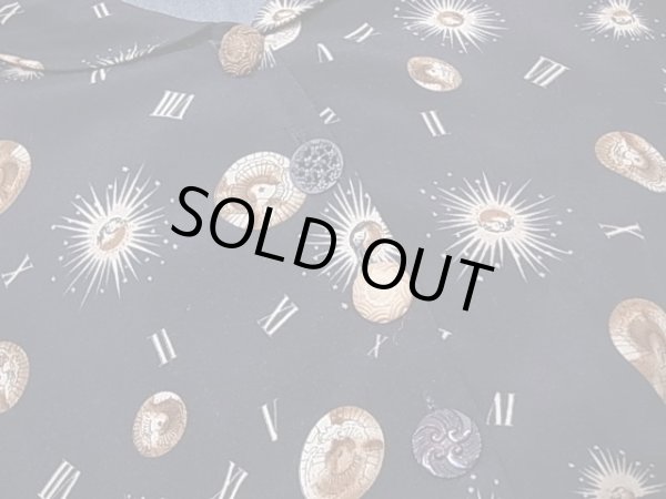 画像7: USA製 ROMEO ROMEO 天文学 宇宙 柄 ビンテージ ショールカラー ロング ワンピース (7)