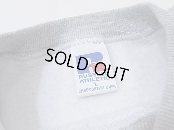 画像4: 90's RUSSELL　グレー プレーン 無地 スウェット (4)