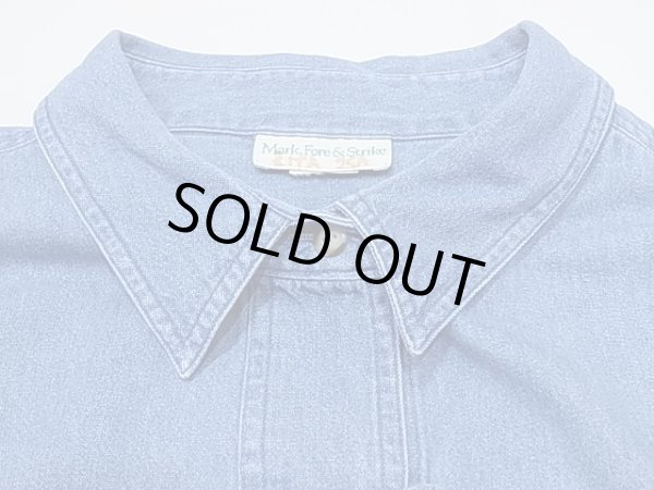 画像5: 90s Mark,Fore & Strike チャイナボタン ダンガリー デニム シャツ (5)