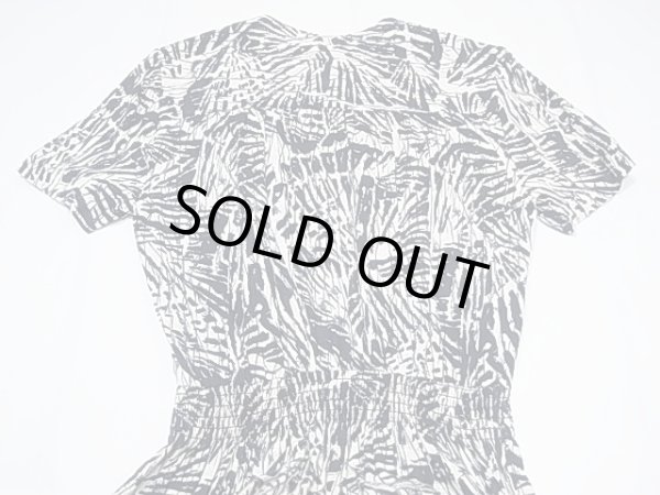 画像13: USA製 80ｓ VIRGO II ウエスト ゴムシャーリング レーヨン 半袖 総柄 ワンピース (13)