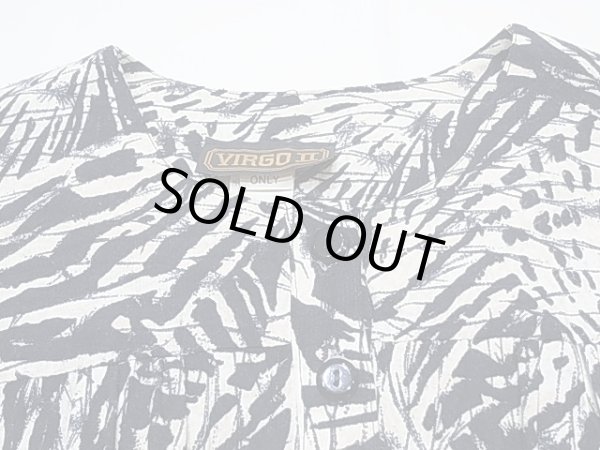 画像8: USA製 80ｓ VIRGO II ウエスト ゴムシャーリング レーヨン 半袖 総柄 ワンピース (8)