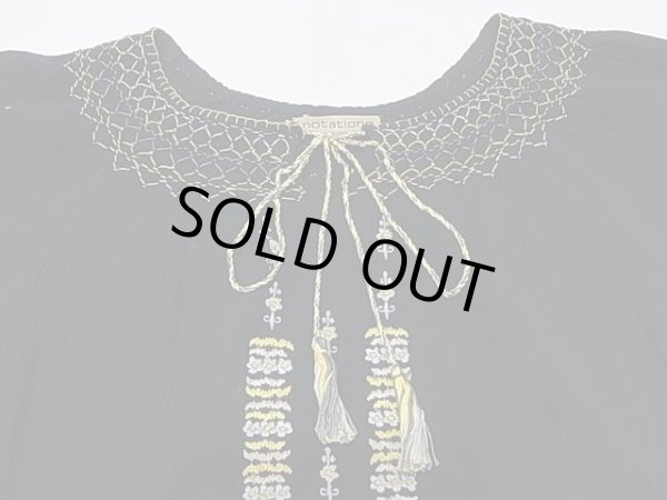 画像5: notations 刺繍 エスニック 半袖 チュニック ブラウス (5)