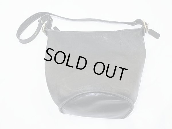 画像8: OLD COACH オールド コーチ バケツ タイプ レザー ショルダー バッグ　黒 (8)