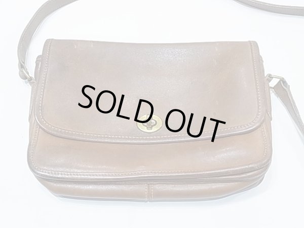 画像7: OLD COACH オールド コーチ ショルダー バッグ 茶 (7)