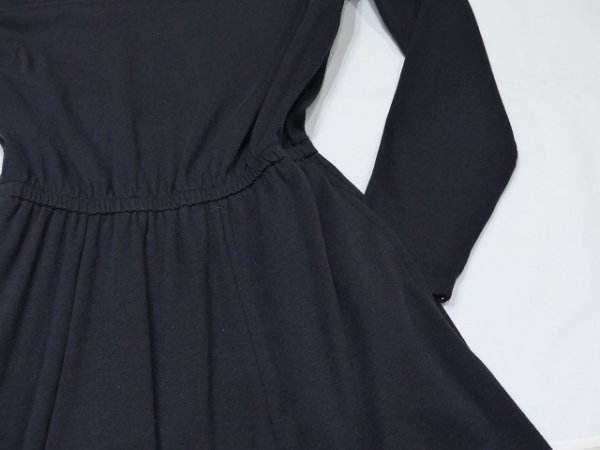 画像8: LANDS ENDS ハイネック カットソー ブラック ロング ワンピース (8)