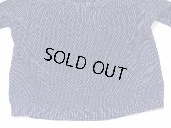 画像6: LOVE BY DESIGN ラグラン 長袖 インディゴ コットン ニット (6)