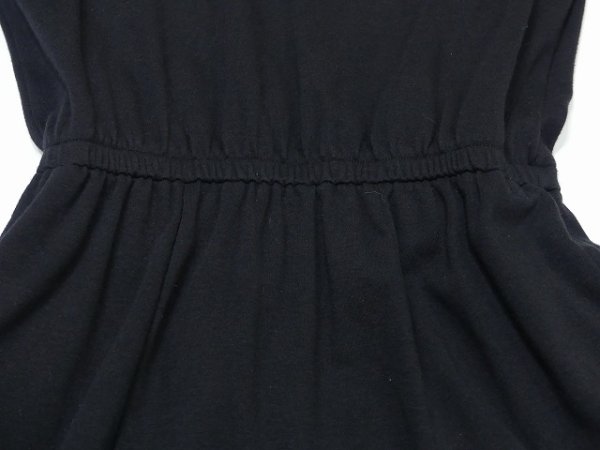 画像7: LANDS ENDS ハイネック カットソー ブラック ロング ワンピース (7)