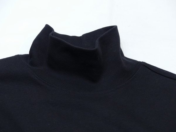 画像5: LANDS ENDS ハイネック カットソー ブラック ロング ワンピース (5)