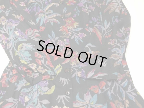 画像7: PASSPORTS レトロ 花柄　ワンピース (7)