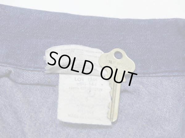 画像5: CANADA製 80’s Piknik オープンカラー ウエストゴム デニム オールインワン (5)