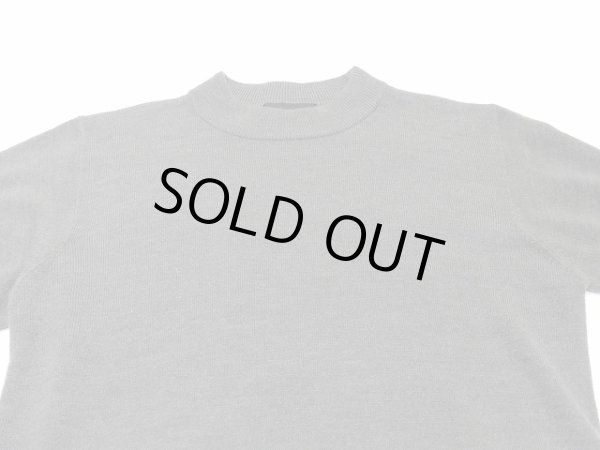 画像6: SAG HARBOR ハイネック アクリル ニット セーター グレー 無地 (6)