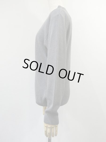 画像2: SAG HARBOR ハイネック アクリル ニット セーター グレー 無地 (2)