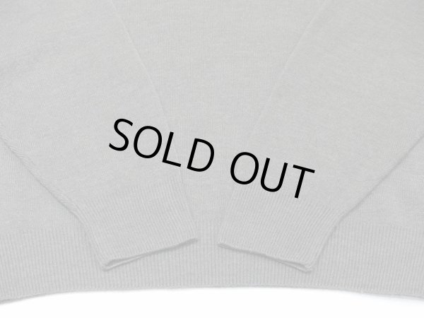 画像8: SAG HARBOR ハイネック アクリル ニット セーター グレー 無地 (8)