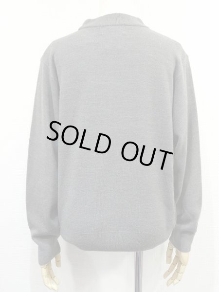 画像3: SAG HARBOR ハイネック アクリル ニット セーター グレー 無地 (3)