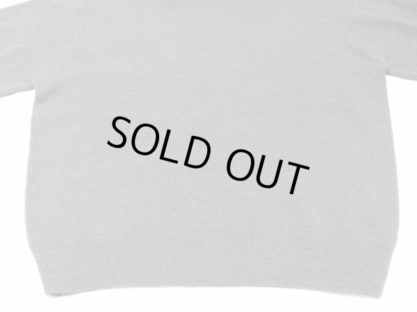 画像7: SAG HARBOR ハイネック アクリル ニット セーター グレー 無地 (7)