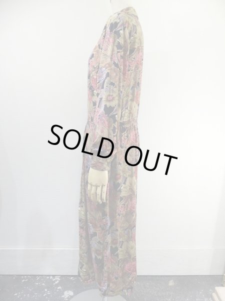 画像2: STEPHANIE ROBBINS 花柄 総柄 レトロ オールインワン ワンピース (2)