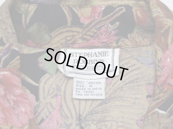 画像4: STEPHANIE ROBBINS 花柄 総柄 レトロ オールインワン ワンピース (4)