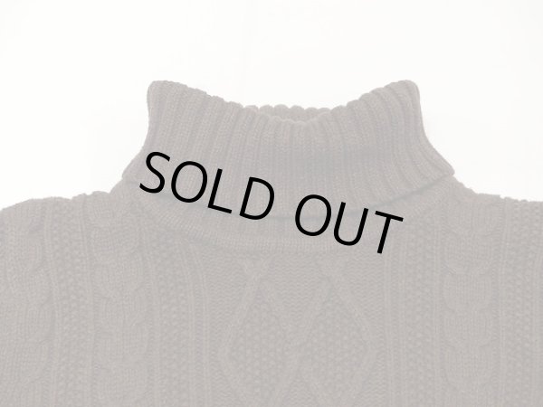 画像5: croft&barrow タートルネック ケーブル編み コットン ニット セーター (5)