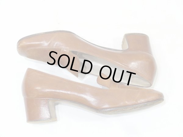 画像5: ITALY製 ビンテージ サルバトーレ フェラガモ ローヒール スウェード パンプス (5)