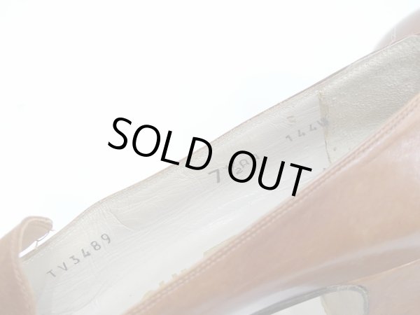 画像10: ITALY製 ビンテージ サルバトーレ フェラガモ ローヒール スウェード パンプス (10)