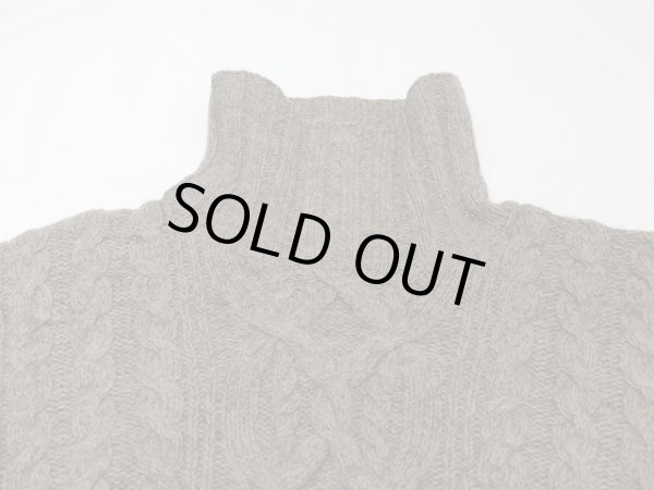 画像6: 90s Timberland タートルネック アラン フィッシャーマン セーター (6)