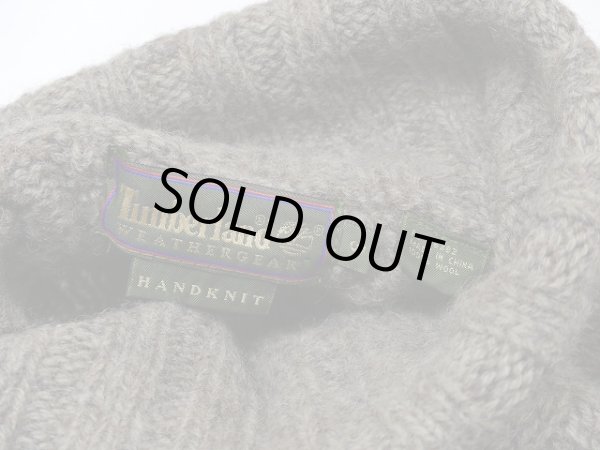 画像4: 90s Timberland タートルネック アラン フィッシャーマン セーター (4)