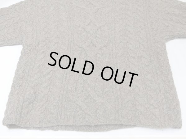 画像7: 90s Timberland タートルネック アラン フィッシャーマン セーター (7)