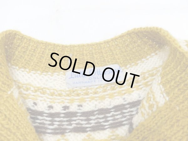 画像4: ノルウェー製 ビンテージ Lulle Otterstad ラグランスリーブ ノルディック カーディガン セーター (4)