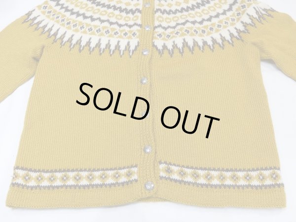 画像7: ノルウェー製 ビンテージ Lulle Otterstad ラグランスリーブ ノルディック カーディガン セーター (7)