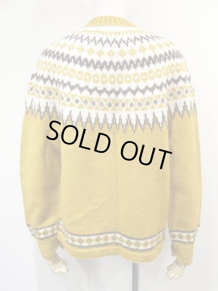 画像3: ノルウェー製 ビンテージ Lulle Otterstad ラグランスリーブ ノルディック カーディガン セーター (3)