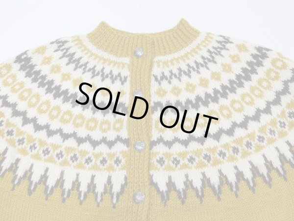 画像5: ノルウェー製 ビンテージ Lulle Otterstad ラグランスリーブ ノルディック カーディガン セーター (5)