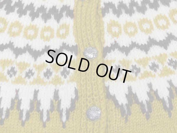 画像6: ノルウェー製 ビンテージ Lulle Otterstad ラグランスリーブ ノルディック カーディガン セーター (6)