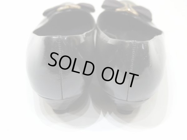 画像10: 80's Sellby リボン 付き レザー パンプス (10)