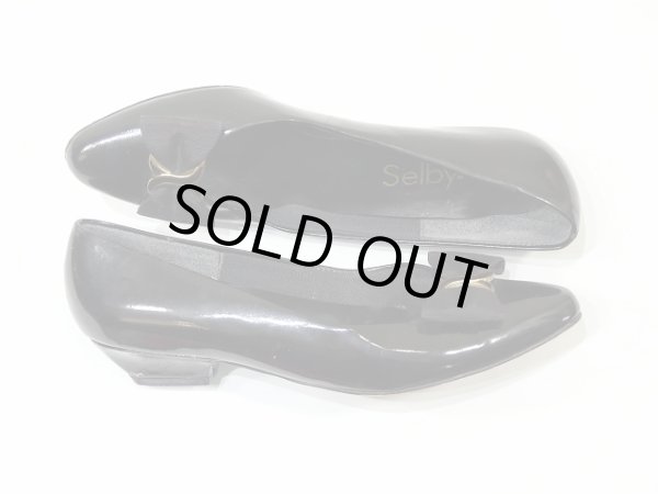 画像5: 80's Sellby リボン 付き レザー パンプス (5)